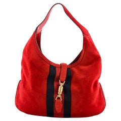 Gucci Web Jackie Soft Hobo Suede Large