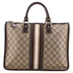 Gucci Web Joy Zip Tote GG Coated Canvas