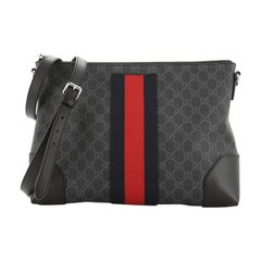 Gucci Web Messenger Bag GG Coated Canvas Large Gucci Web Messenger Bag GG Coated Canvas Large