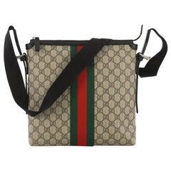 Gucci Web Messenger Bag GG aus beschichtetem Segeltuch Medium