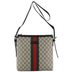 Gucci Web Messenger Bag GG beschichtetes Segeltuch Medium