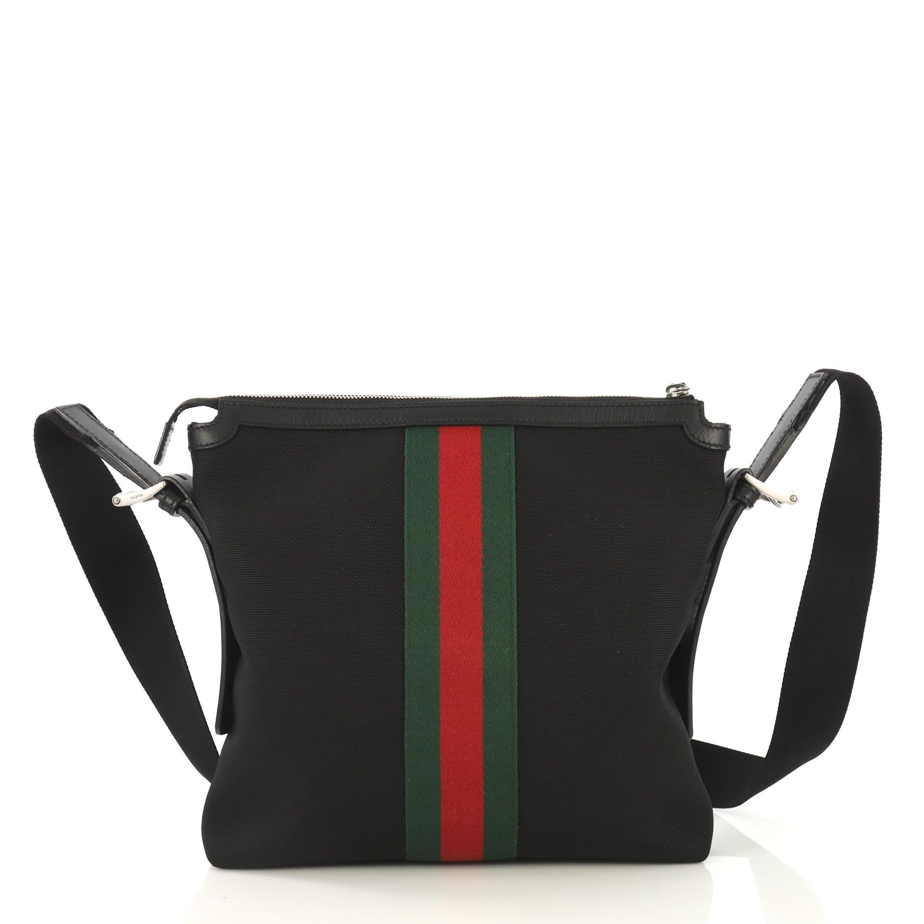 gucci techno canvas messenger bag