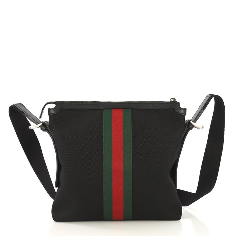 Gucci Web Messenger Bag Techno Canvas Medium at 1stDibs | gucci techno  canvas messenger bag