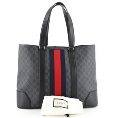Gucci Web Offene Tragetasche GG aus beschichtetem Segeltuch groß