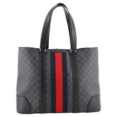 Gucci Web Open Tote GG Coated Canvas Large