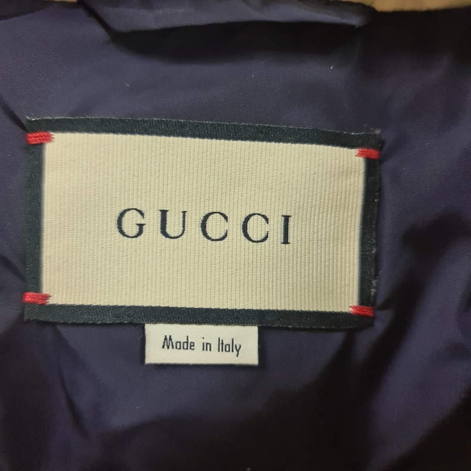 GUCCI Web-panelled Padded Ivory Nylon Jacket  For Sale 6