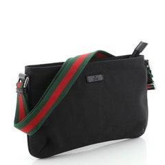 Gucci Web Strap Messenger Bag GG Canvas Small