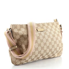 Gucci Web Strap Messenger Bag GG Canvas Small