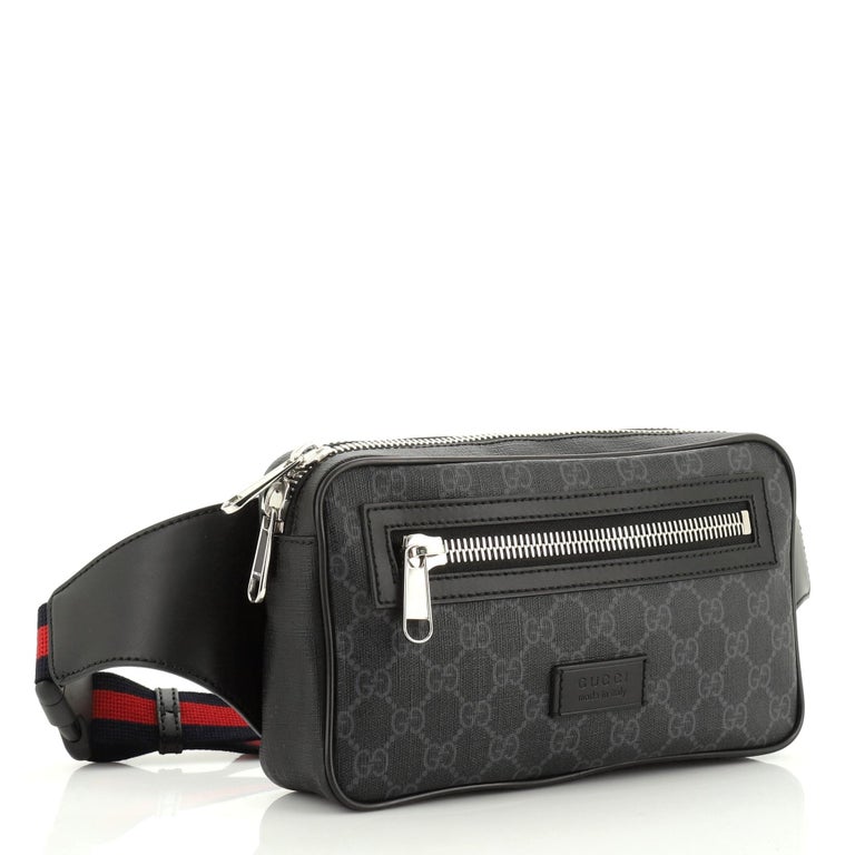 Gucci Soft Zip Belt Bag GG Coated Canvas Small at 1stDibs