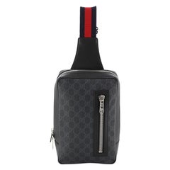 Bolso bandolera con correa de tela Gucci GG Lienzo recubierto Pequeño