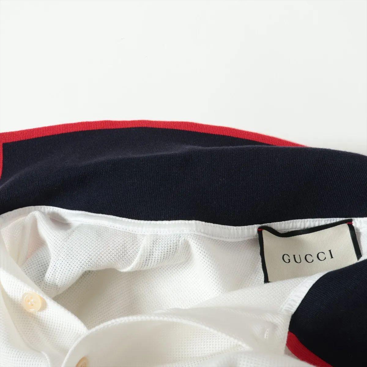 Gucci Web Stripe Cotton Long Sleeve Shirt White For Sale 6