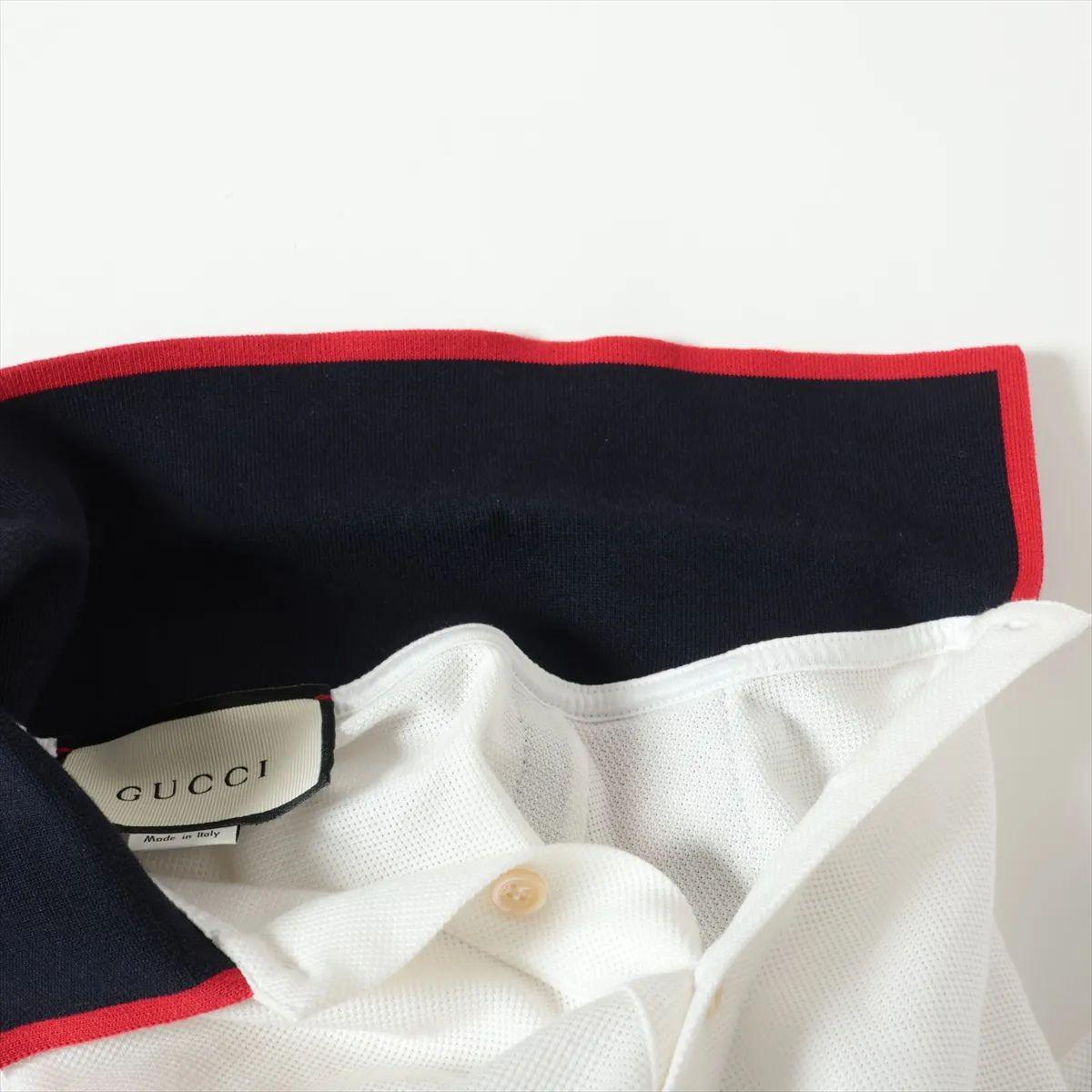 Gucci Web Stripe Cotton Long Sleeve Shirt White For Sale 7