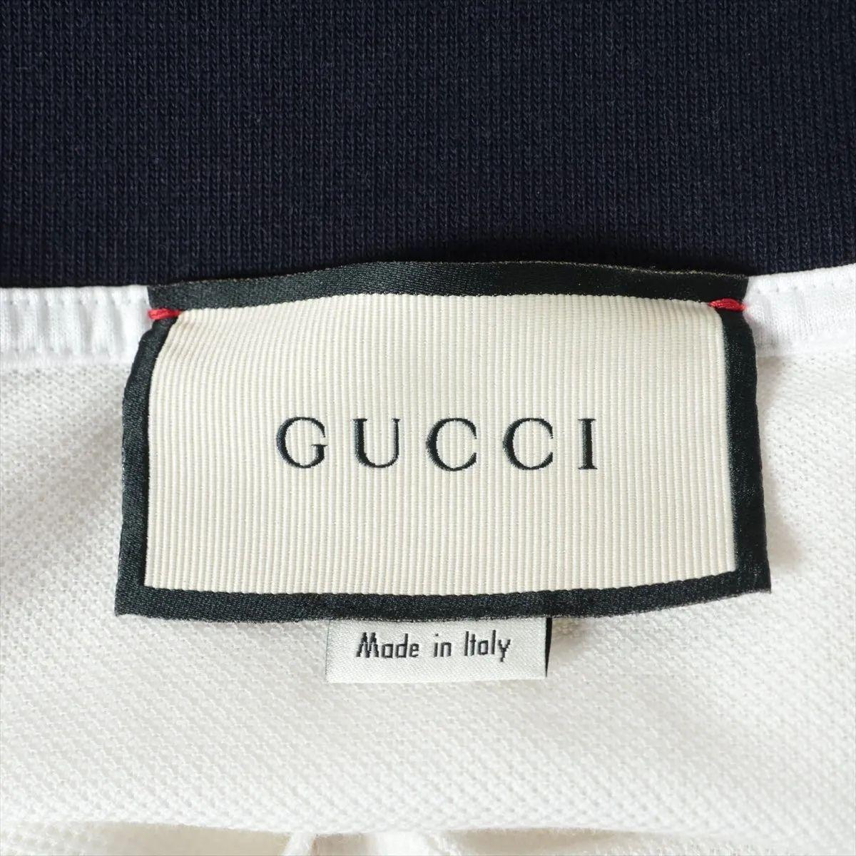 Gucci Web Stripe Cotton Long Sleeve Shirt White For Sale 2