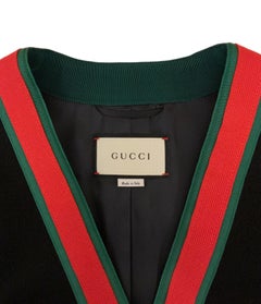 Gucci WEB Stripe Wool Jacket