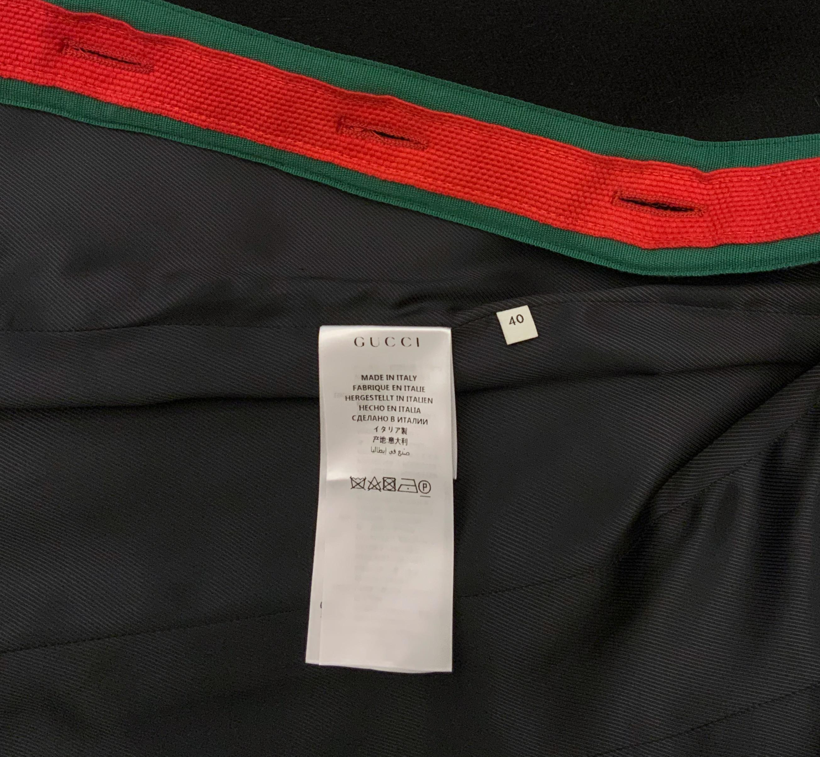 Women's Gucci WEB Stripe Wool Jacket