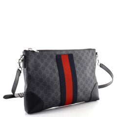 Gucci Web Zip Flat Messenger GG beschichtetem Segeltuch Medium