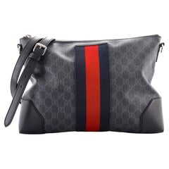 Gucci Web Zip Flat Messenger GG beschichtetem Segeltuch Medium