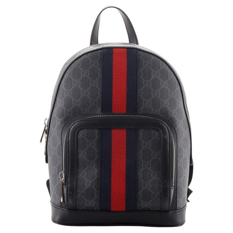 Gucci  Zip Pocket Backpack GG Coated Canvas Small For Sale at 1stDibs