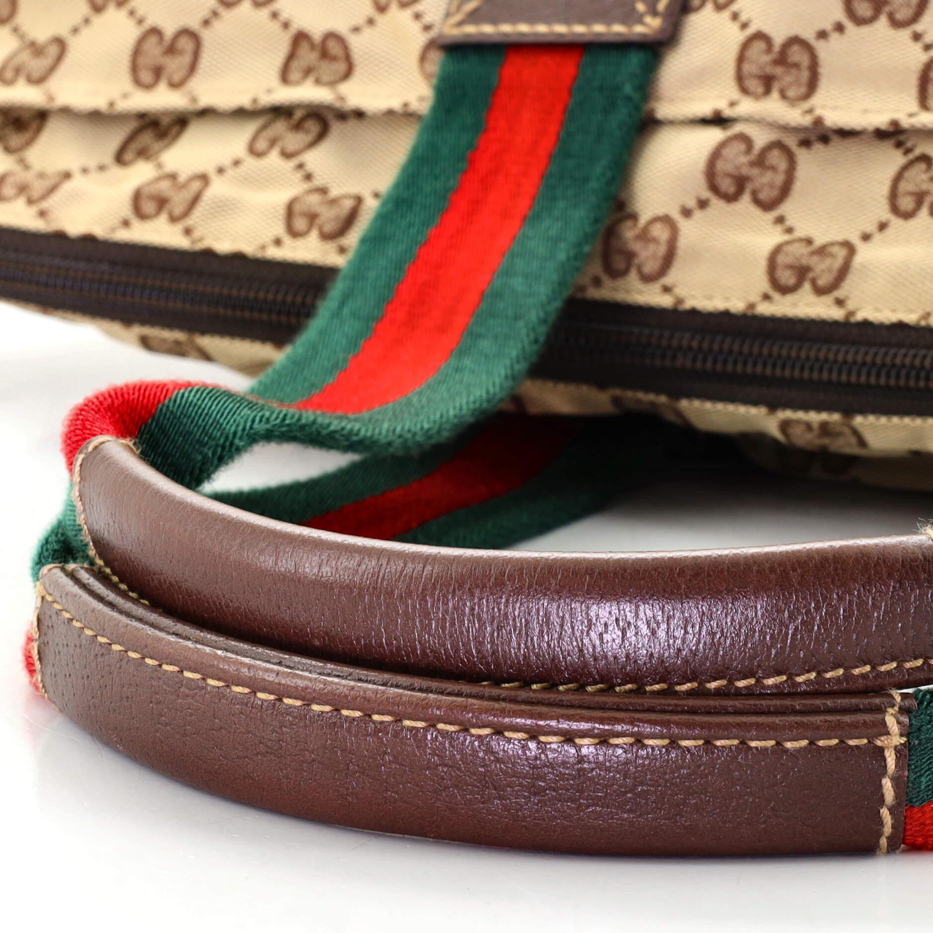 Gucci - Fourre-tout à fermeture éclair Web GG en toile - Large 2
