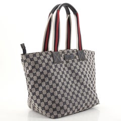 Gucci Web Zip Tote GG Segeltuch Medium