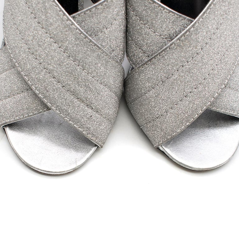 gucci silver mules