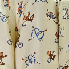 Gucci Western Print Silk Button Up Shirt