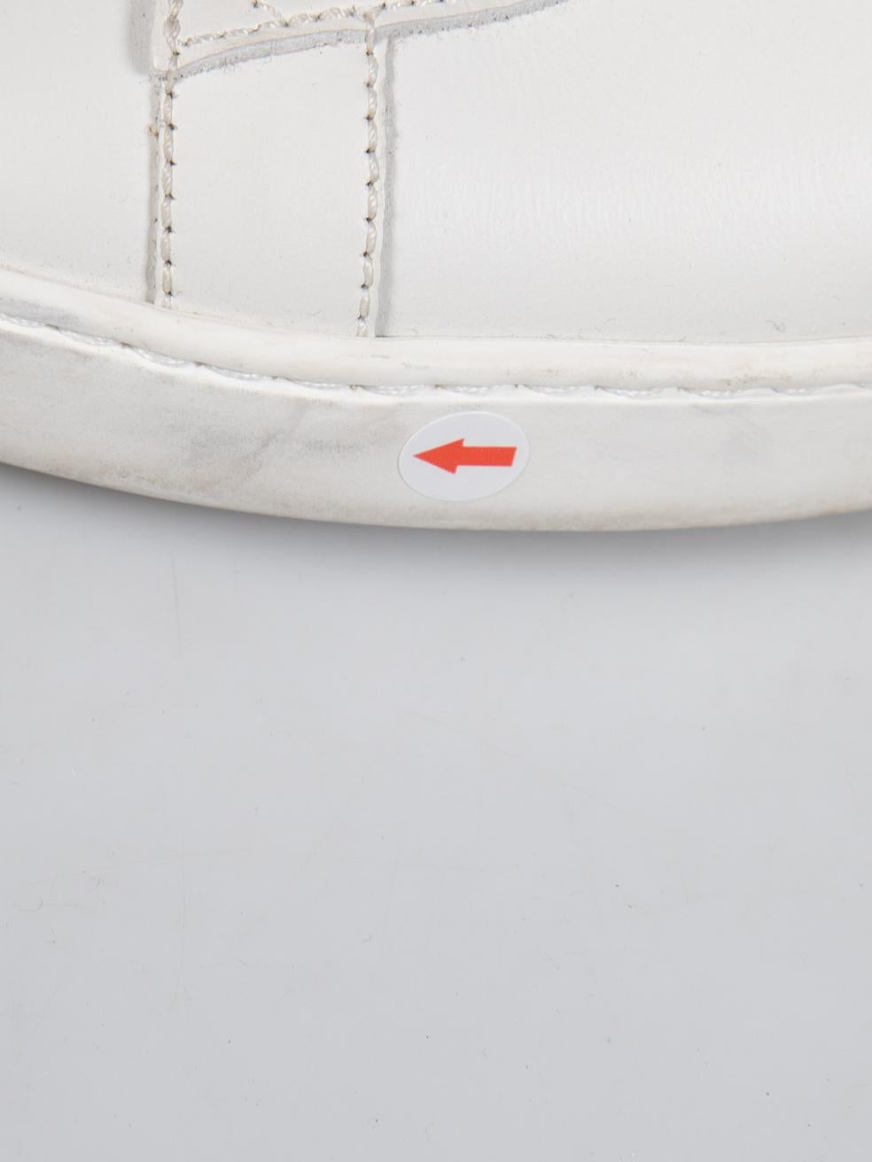 Gucci White Ace Leather Trainers Size IT 38 For Sale 5