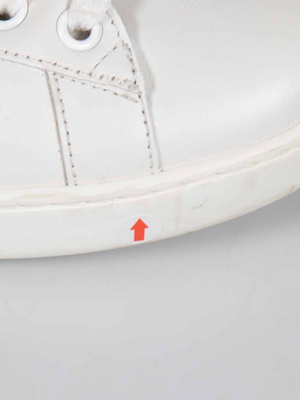 Gucci White Ace Leather Trainers Size IT 38 For Sale 3