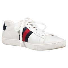 Gucci White Ace Leather Trainers Size IT 38