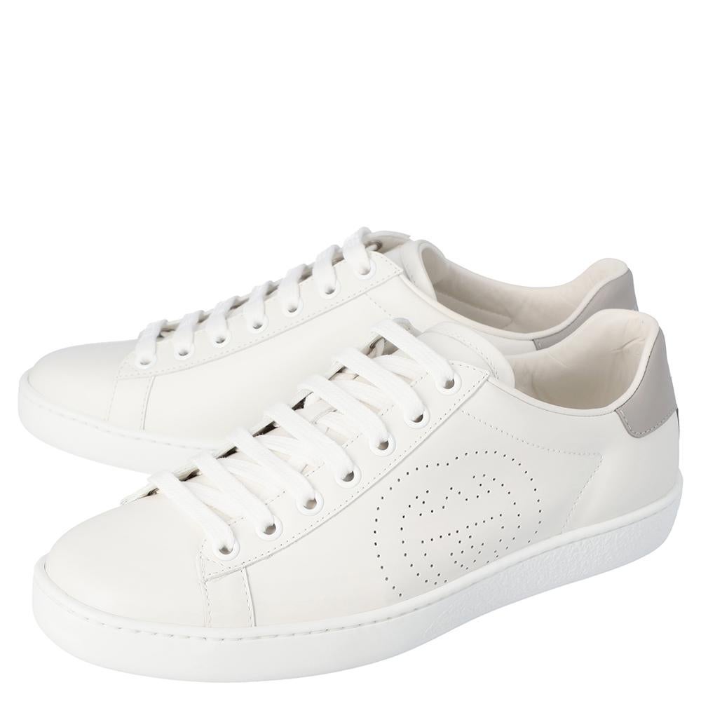 Women's Gucci White Ace Sneakers Size 37