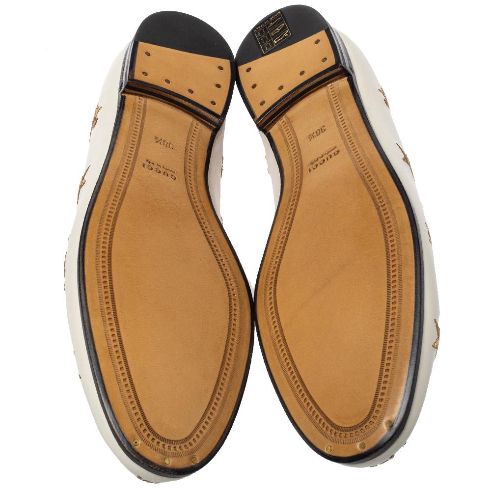 gucci jordaan loafer white