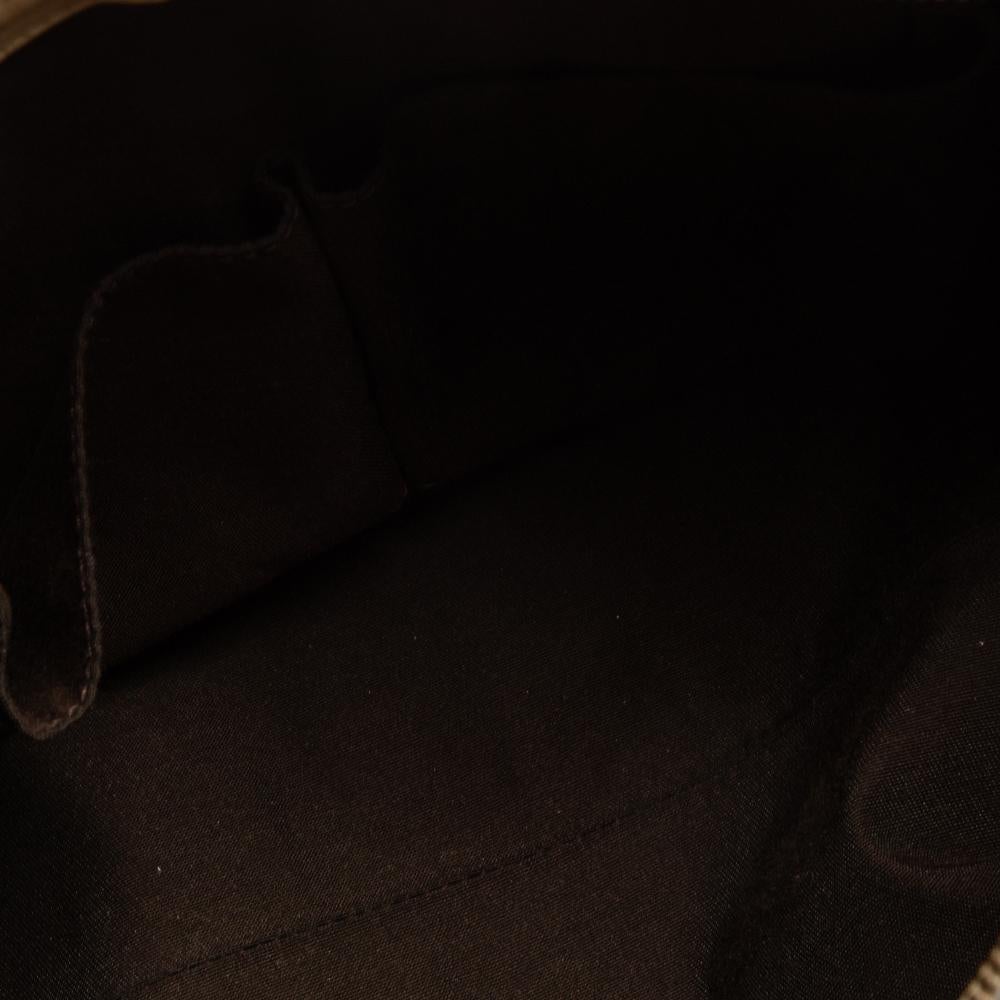 Weiß/Beige GG Segeltuch und Leder Scarlett Hobo von Gucci 1