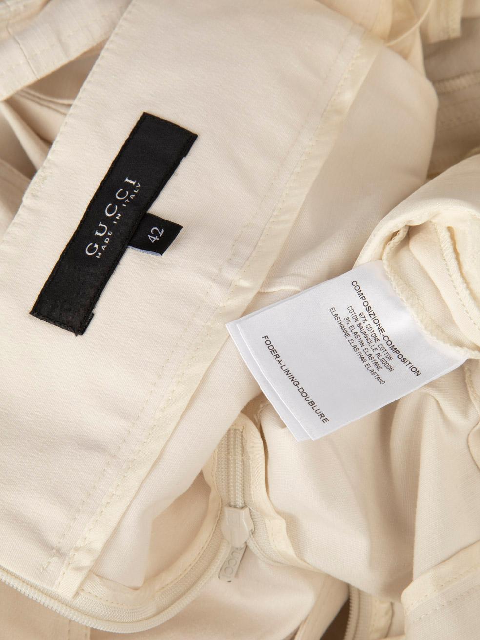 Gucci White Belted Mini Skirt Size M 2