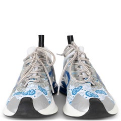 GUCCI Sneaker in Weiß und Blau, LIMITED EDITION RUN KNIT, Größe 36