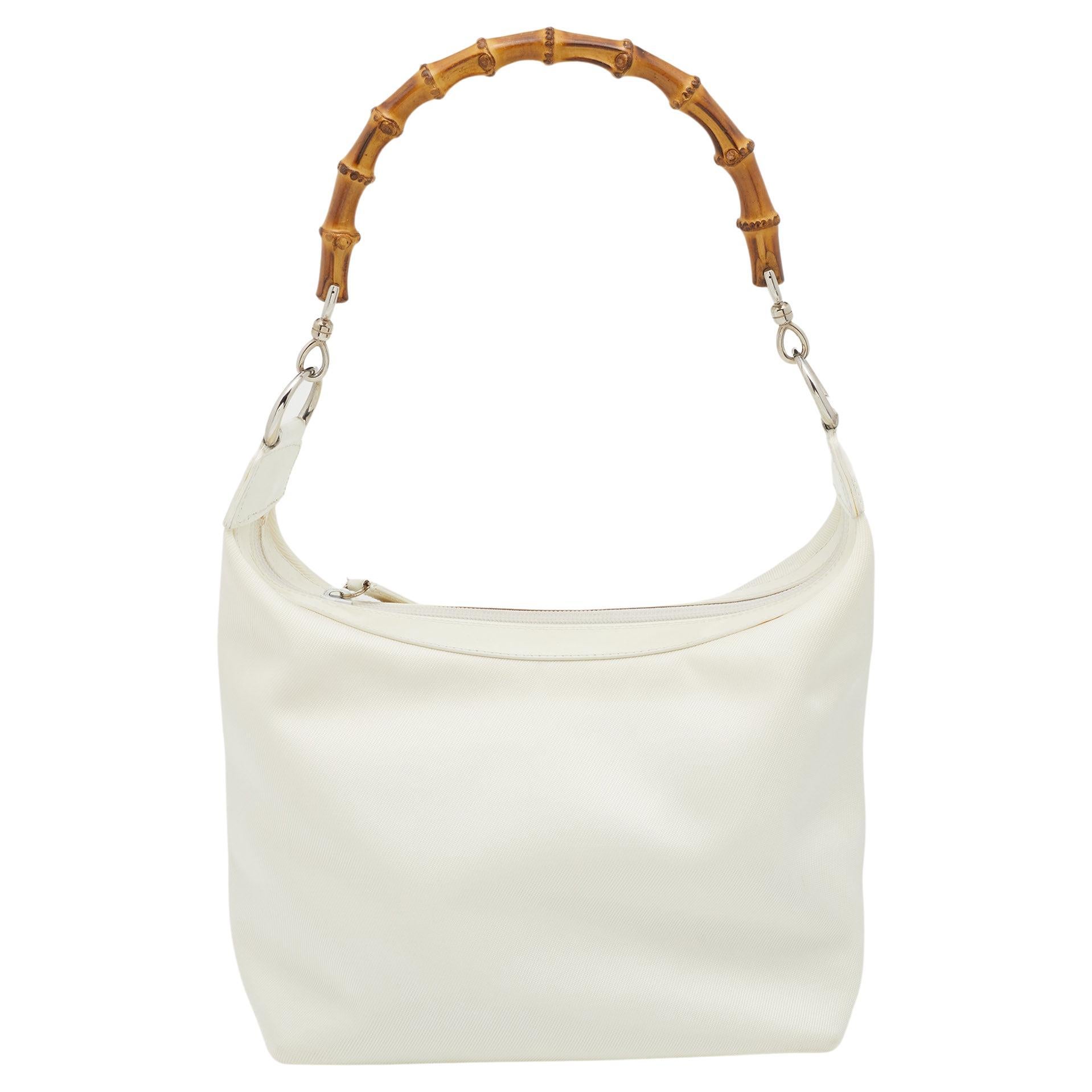 Gucci Bamboo White Bags & Handbags for Women for sale