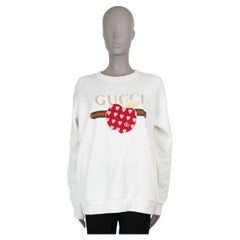 GUCCI white cotton 2021 LES POMMES Sweatshirt Sweater S