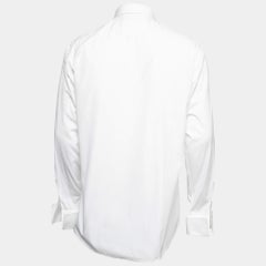 Gucci White Cotton Button Front Dress Shirt 3XL