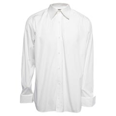 Gucci White Cotton Button Front Dress Shirt 3XL