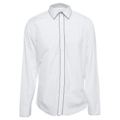 Gucci White Cotton Button Front Shirt 2XL