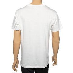 Gucci White Cotton Guccify Yourself Printed Crew Neck T-Shirt S