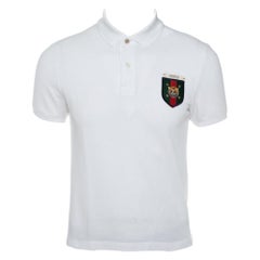 Gucci White Cotton Pique Crest Applique Detail Polo T-Shirt S at 1stDibs | gucci  polo t shirt, gucci tshirt polo, gucci polo t-shirt