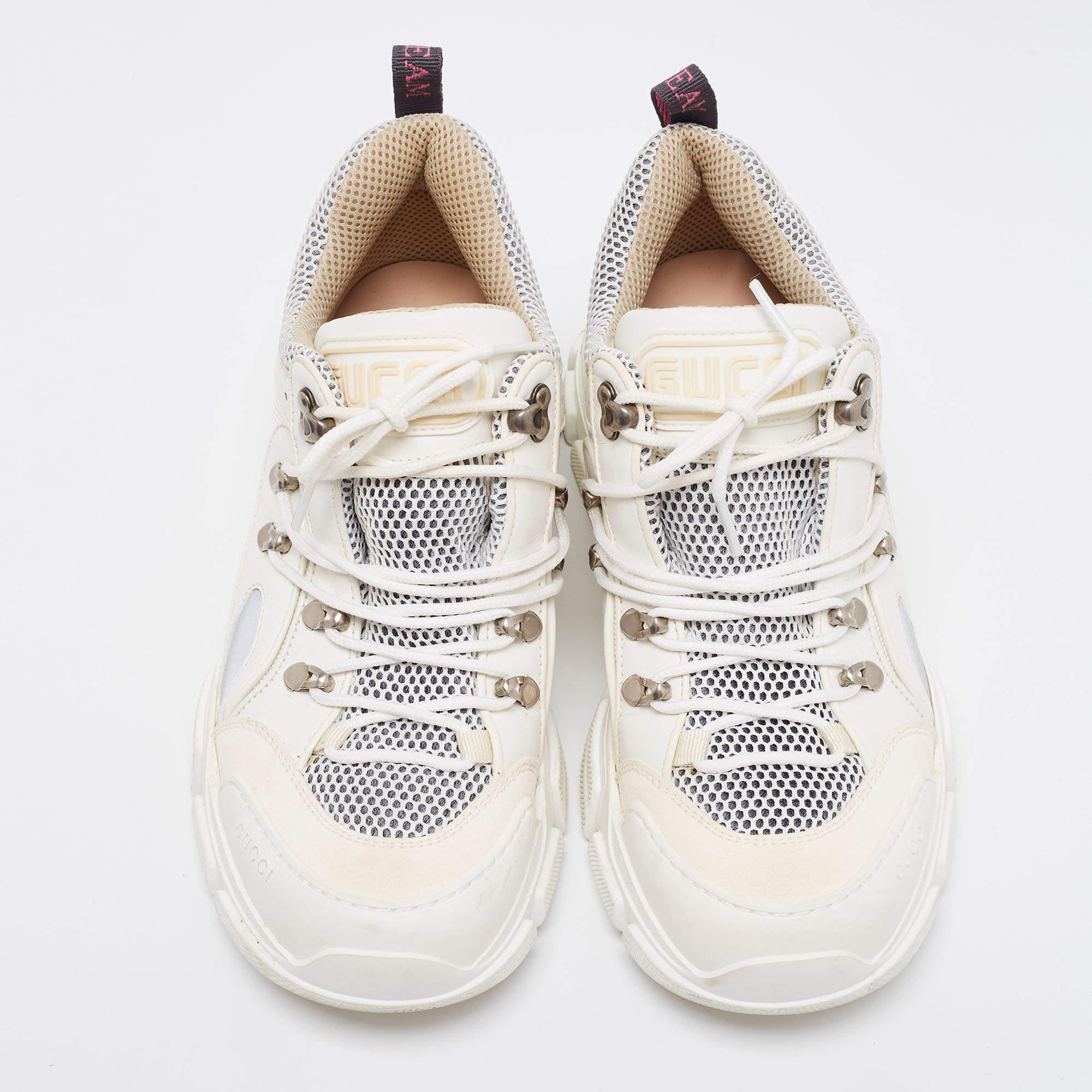 Gucci Flashtrek White 3 For Sale on 1stDibs gucci flashtrek
