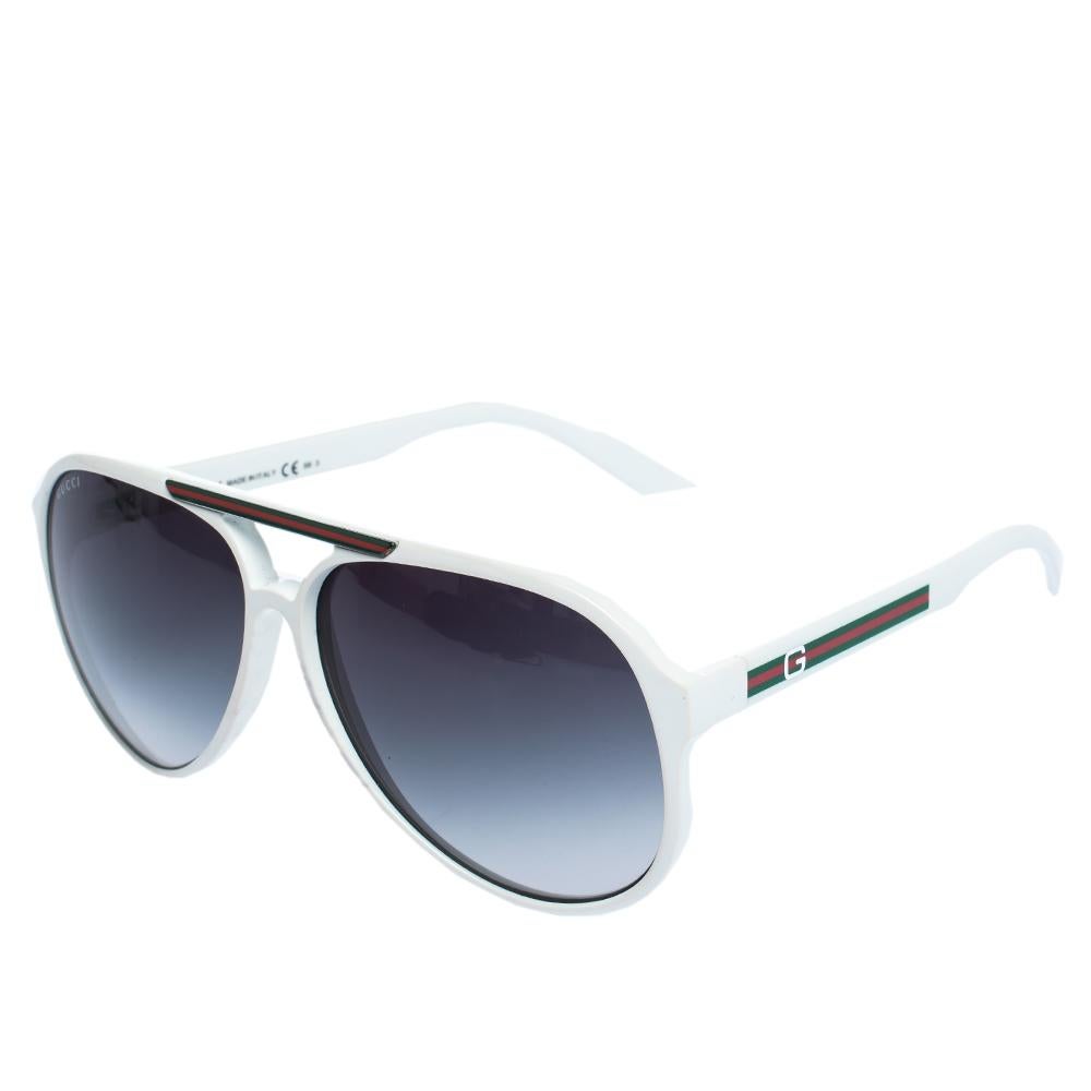 gucci white sunglasses