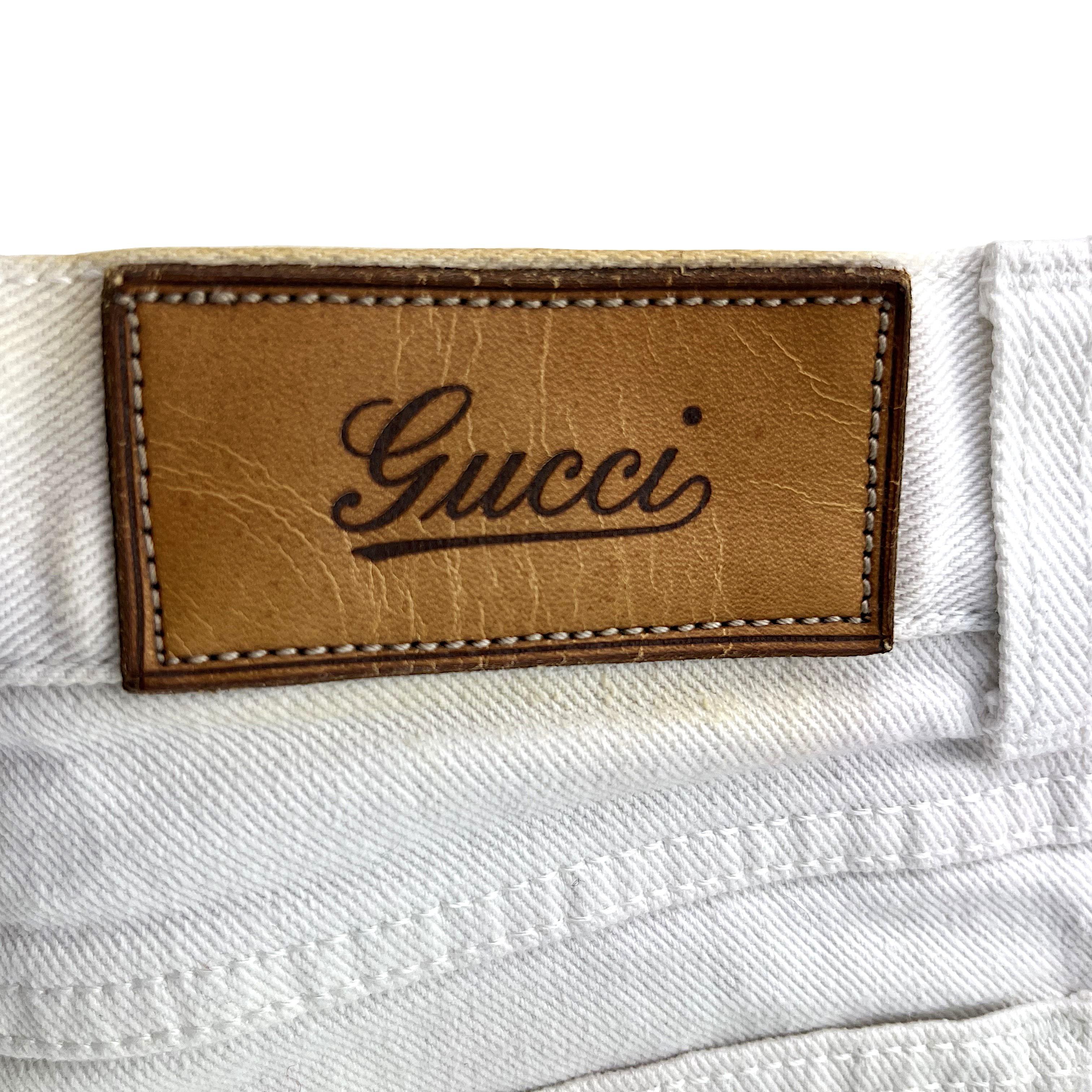 gucci jeans white