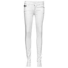 Gucci White Denim Slim Fit Legging Jeans S/Waist 30"