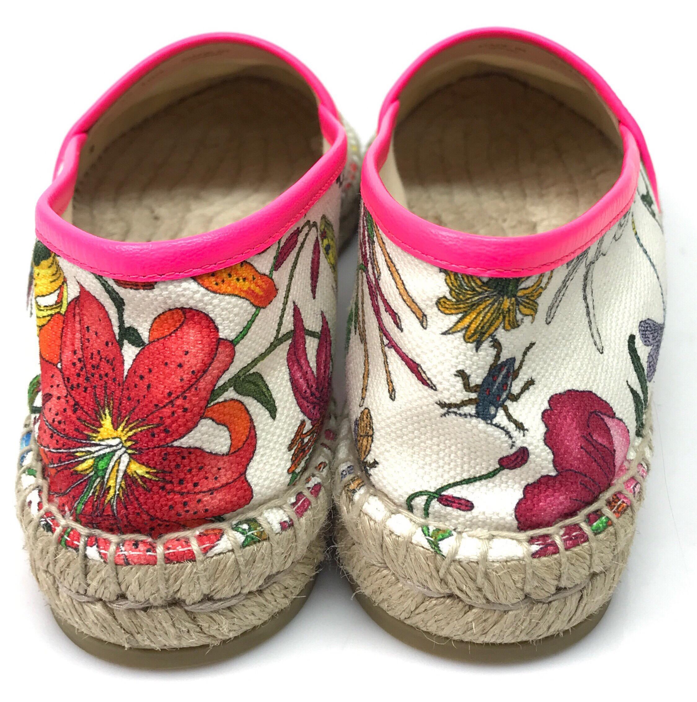 gucci shoes floral design