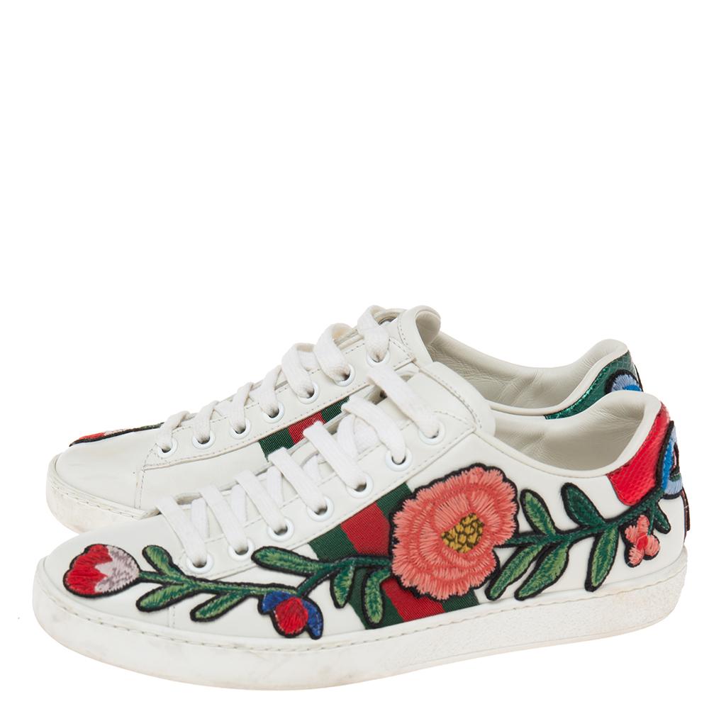 gucci floral shoes