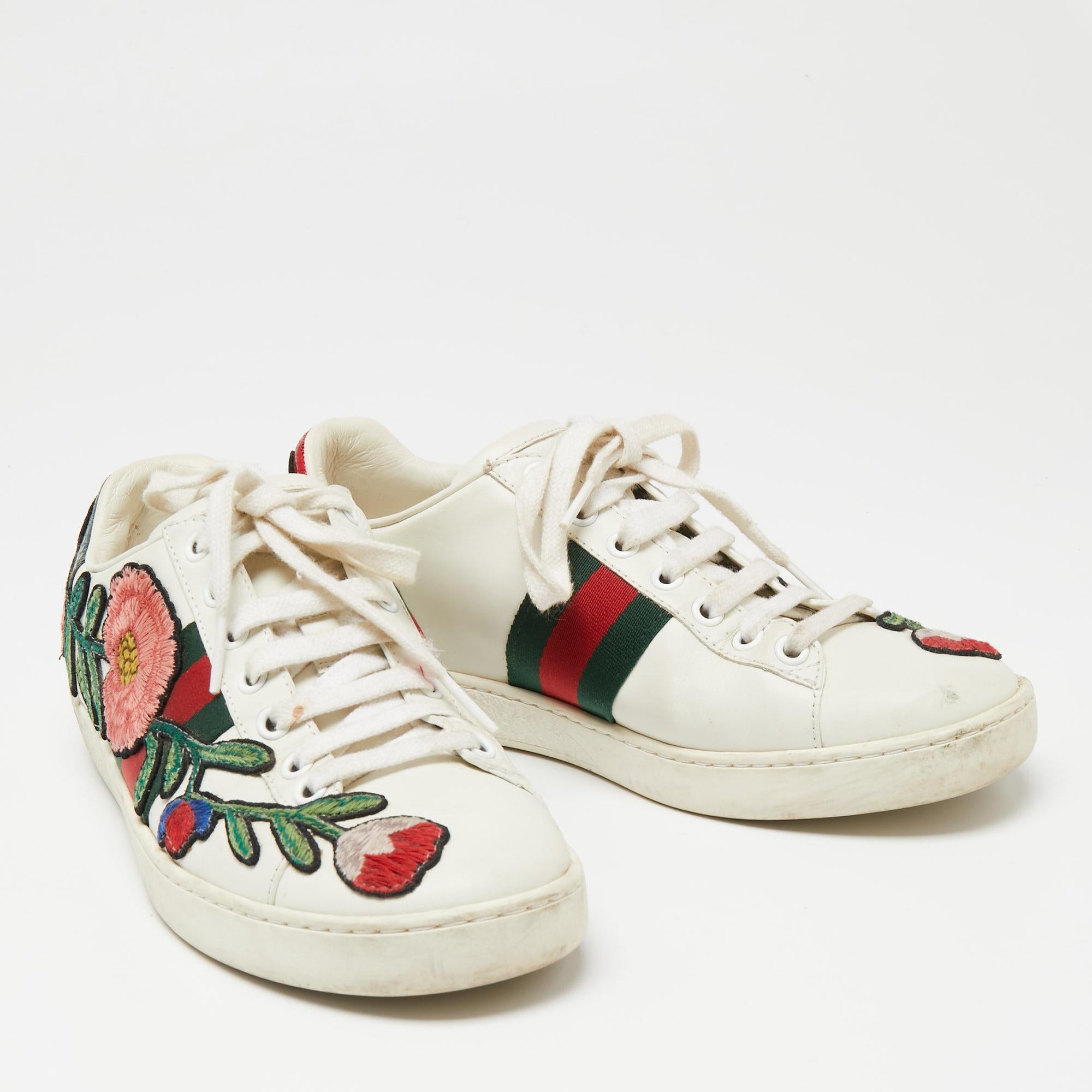 gucci flower sneakers