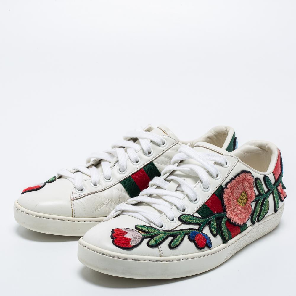 gucci sneakers flowers