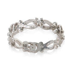 Gucci White Gold Diamond Flora Double G & Flower Ring